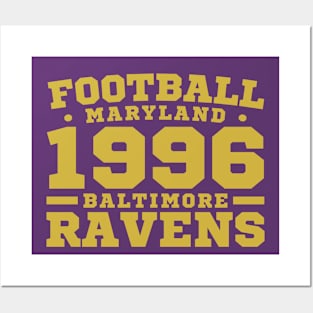 Football Maryland 1996 Baltimore Ravens Posters and Art